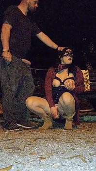 Controlled and Leashed in Leggings & High Boots