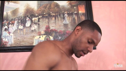 Inter-racial: Ebony with huge boobs rides a big black dick on...