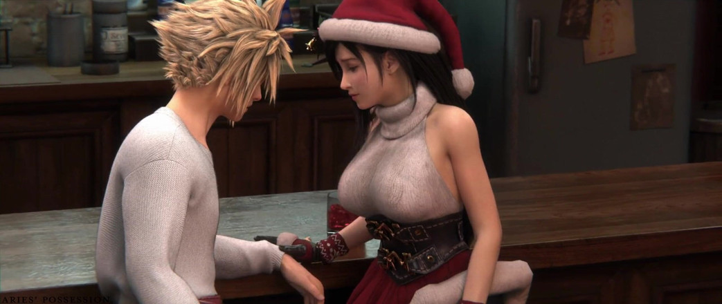 PixelAftDark: 티파와 클라우드: 홀리데이 오럴 섹스