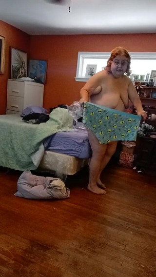 BBW nurse Vicki adventures with friends: Putting on My Blue lemon boy shorts and rest of...