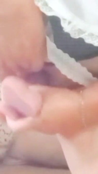 Huge Dildo in Mature Granny's Tight Pussy
