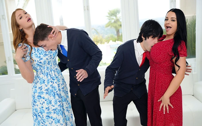 PervMom: Payton Preslee का सौतेला बेटा कुंवारा है ?! वह उसे एक बार में अपने सभी फ़र्स्ट दे सकती है, यहां तक कि चार लोगों की चुदाई भी कर सकती है!