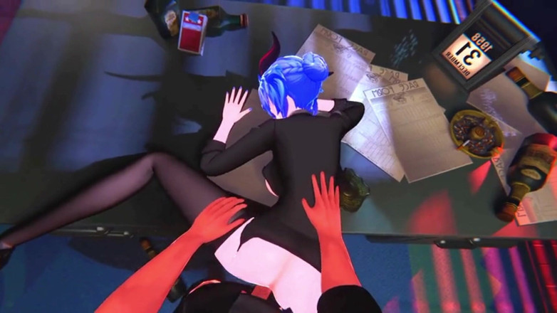 NSFWOtaku: Genshin impact - Ganyu piacere in ufficio a tarda notte - 3D Hentai...