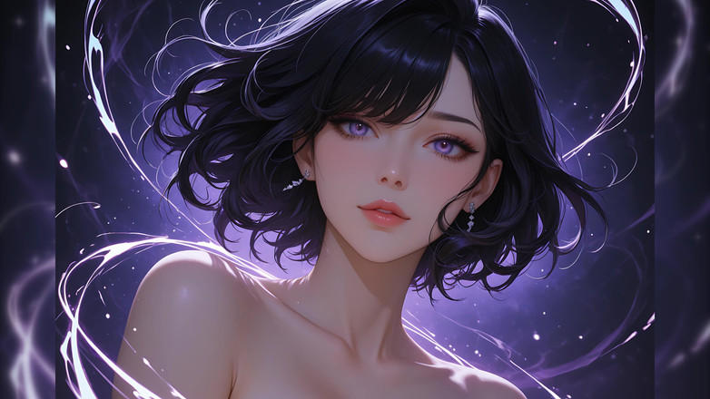 LustRender: Lustrender 슬라이드쇼: 누드 신비의 매혹적인 트랜스 소용돌이 치는 주문 - Ai 비디오