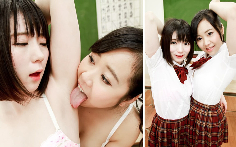 Sweaty College Uniform: Mio and Karin's Intense Armpit Licking Encounter! (Japan Fetish Fusion) Sweaty College Uniform: Mio and Karin's Intense Armpit Licking Encounter! (Japan Fetish Fusion)