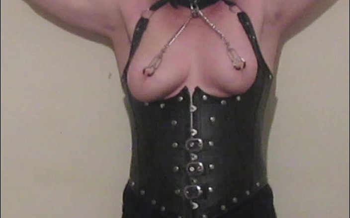 Milf-T: Tied to Wall and Fucked by Fuck Machine with Added...