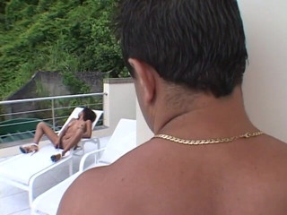 Anal seduction: White stud gets sloppy blowjob from petite ebony