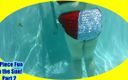 BBW nurse Vicki adventures with friends: 2 Peice divertido en el sol - parte 2