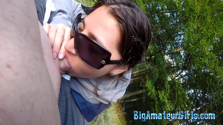 Big Amateur Girls: Blowjob as the sun rises in the morning in the...
