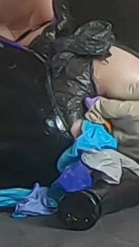 BDSM Anal Games in a Latex Catsuit.