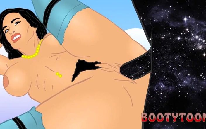 Back Alley Toonz: 큰 엉덩이 밀프 테마의 PAWG 인종 간 헨타이 만화에서 은하계를 따먹는 Lisa Ann