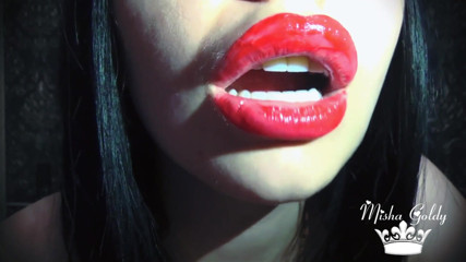 Goddess Misha Goldy: Huge sexy red lips