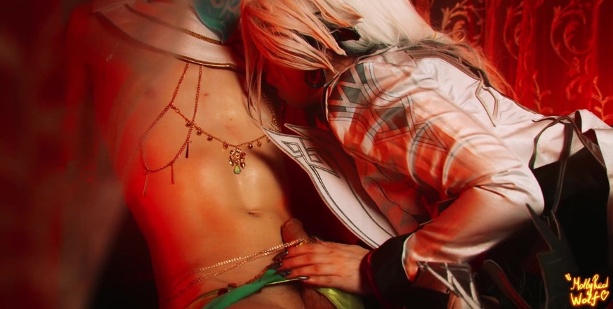 MollyRedWolf: Kesan Genshin. Harlequin Membuat Pengembara Menari Untuknya - Mollyredwolf