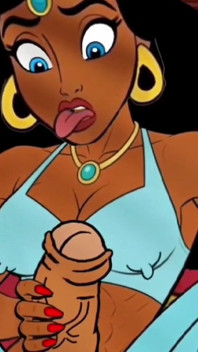 Futanari. Prințesa Jasmine Fată cu o pulă mare. Serial porno Aladdin.