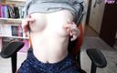 VioletPurpleFoxy: Nippel-masturbation, muschi-masturbation, Zweimal schüttelnder orgasmus