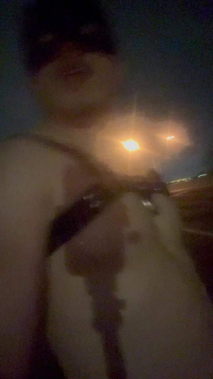 Barenakedmuscles: Naked Muscular Asian Stud Owns the Night Streets in Nothing...