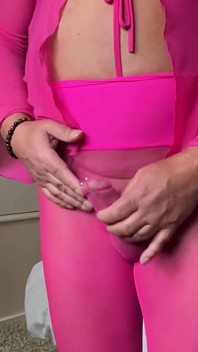 Kellycd2022 in collant senza cuciture rosa