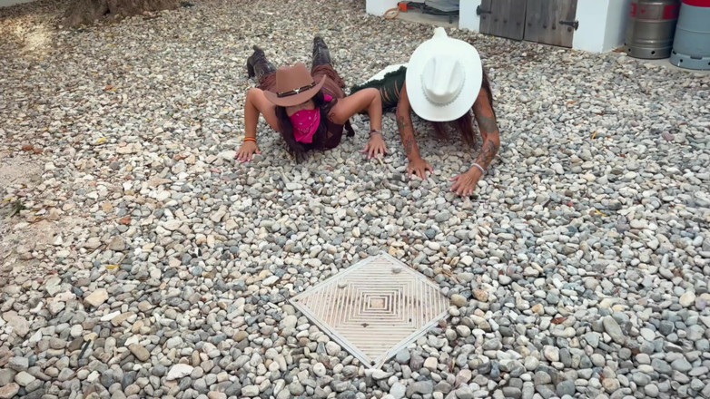 Latina Fetish: Crook Girls Tied Tight. Two Powerless Cowgirls Cleave Gagged to...