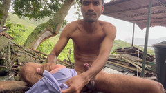 vergar4_daviid: Ngentot pakai mainan seksku di belakang rumah yang ditinggalkan