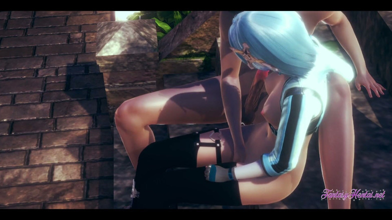 Yaoitube: Genshin Impact Hentai 3D - Eula Rubing cycki, Palcowania i Fucked z...