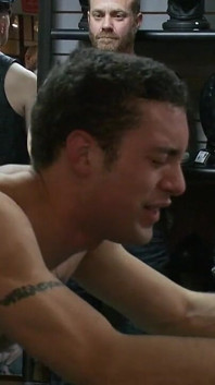 Ripped Boy Gets His Hole Shocked and Filled at Mr. S Leather Store.
