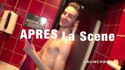 Crunch Boy: Two sexy French twink fuck hard in a common backroom
