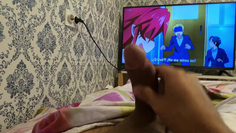 SexMamon: watching cartoons, cumming in bed, beautiful slow motion