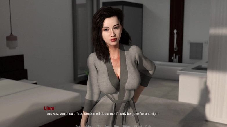 3D Cartoon Porn: Away from home 6: eva lagi asik footjob dan ngocok kontol...