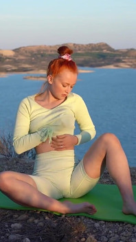 Hot Masturbation After Yoga in Sport Suit!
