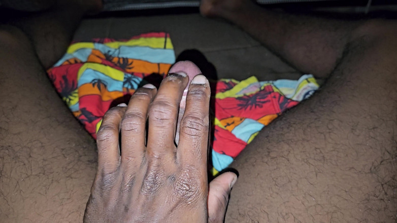 Mike Raj: Rapid Fapping Before Bed for My Uncut Big Mole Dick