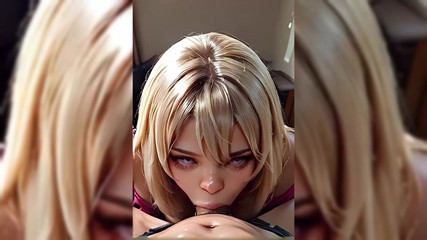 Gangbang AI: Bakış açısı oral seks ve gırtlağına kadar alma: gerçek sfx...