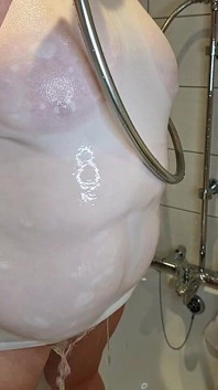 Fucking, Pissing and See-Through T-shirt in the shower. Big Tits Mature BBW Milf Pussy Various Compilation