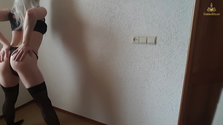 GoldenElixxxir: Nghiệp dư Crossdresser Lingerie Dance in 4K - Sissy Femboy Twink Seduction...