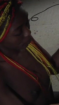 Dark Ebony Babe Gets Fucked by Huge Cock