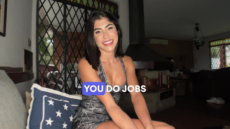 Johnny Grey: Rondborstige Braziliaanse tiener eerste casting: diep in keel pijpbeurt &amp; hete...