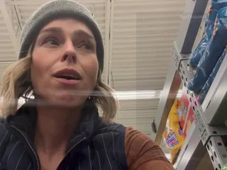 Public Cumming in Grocery Store with Lush Remote Controlled Vibrator