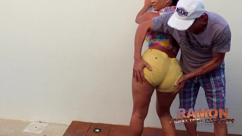 Ramon Monstercock: Monstercock threesome with Gali