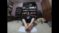 Mr Dimples: 微胖男孩给他的假阳具足交