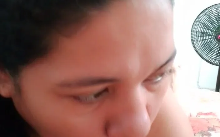 Valkyrieandluigy: Latina Girlfriend Sucking Submissive Deepthroat