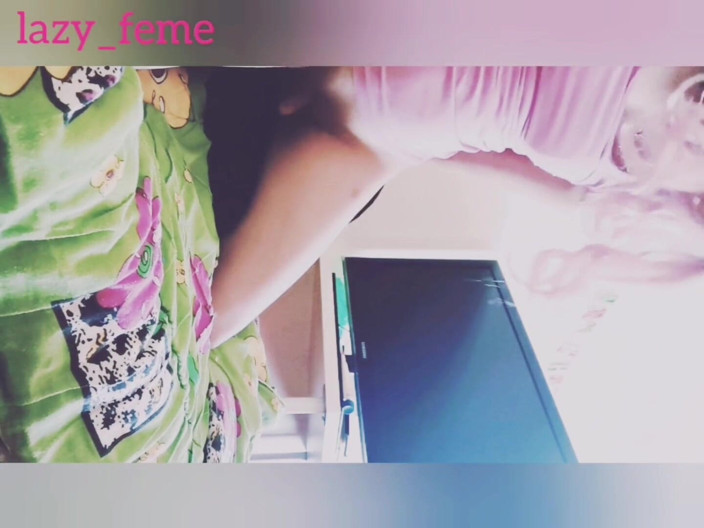 Lazyfeme: Sissy femboy having sex with huge panda toy
