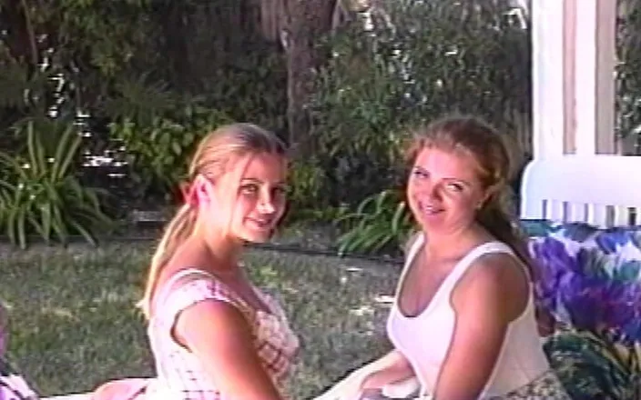 Lovers Of Vintage: Two Cute College Lesbians Fingering Each Other