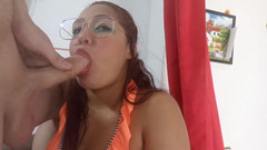 Pikaa6: Teen latina v sexy bikinách sání mého velkého ptáka
