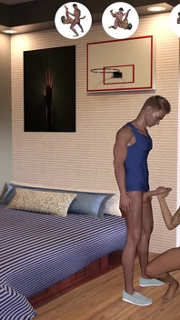 Kink Maker 6 NSFW Walkthrough: nick terry e ashley trio con pompini seghe e orgia multi-posizione