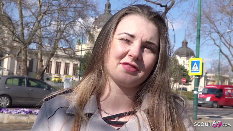 German Scout: GERMAN SCOUT - 18yr young curvy big tits girl Lucie pickup and...