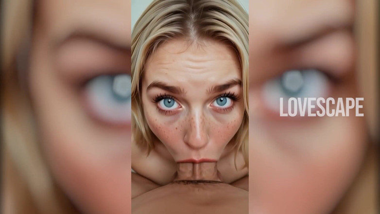 Lovescape: Blonde Deepthroat Queen: Massive Load Facial Finish (ai Gen)