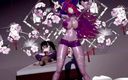 Smixix: Natsumi králičí díra sex a tanec svlékání Hentai Čarodějnice Mmd 3D barva červených...