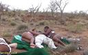 Safari sex: Africká venkovní safari šukací orgie