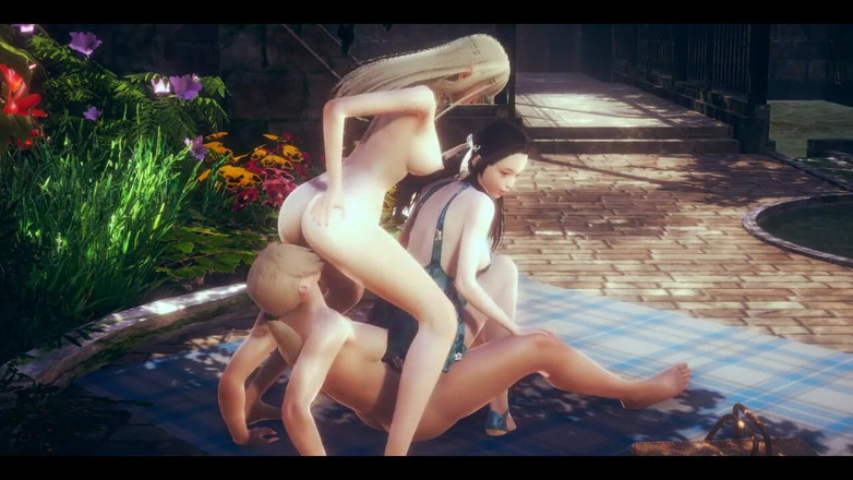 HentaiTubes: Hentai Uncensored - Futanari Sex with Two Japanese Girls - Japanese Asian...