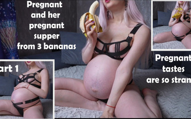 Kira Loster: Pregnant Supper From 3 Bananas. Pregnant Is so Strange