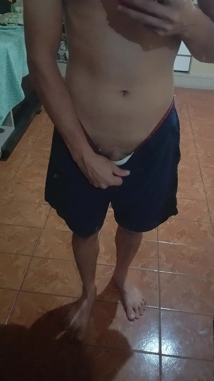 Ray Oliver: Boy in Shorts in the Mirror